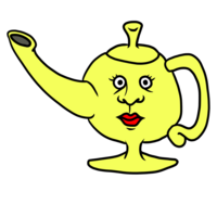 魔法のランプ のイラスト