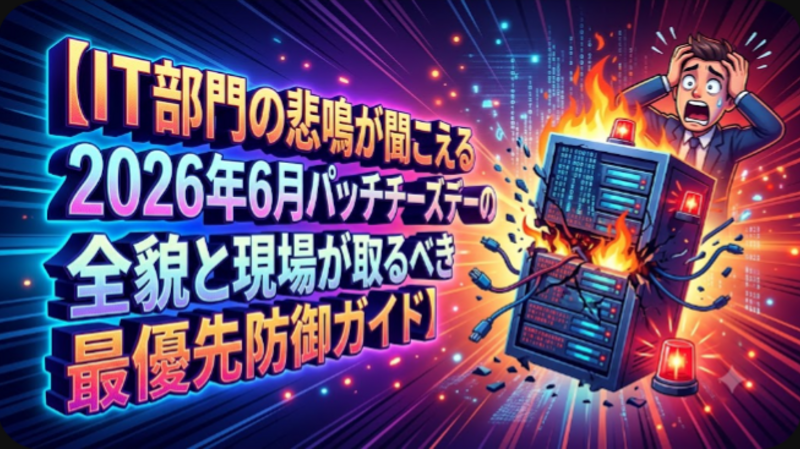 IT部門の悲鳴が聞こえる2026年6月パッチチューズデーの全貌と現場が取るべき最優先防御ガイド