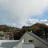 東海道新幹線から虹を発見