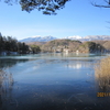 厳冬の松原湖と八ヶ岳連峰