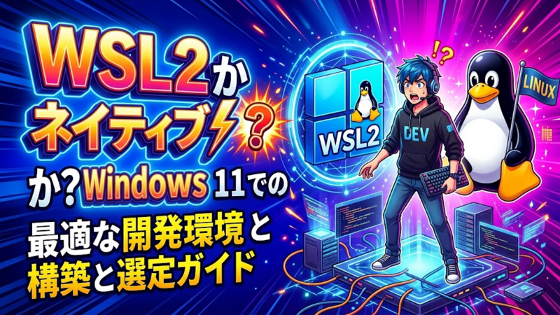 WSL2かネイティブLinuxか？Windows 11での最適な開発環境構築と選定ガイド