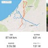 ◆朝練87km　◆帰宅からの事