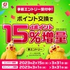 【dポイントへの交換のお得！】期間限定でdポイントへの交換が15%増量キャンペーン！