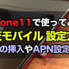 楽天モバイルでiPhone11を使う！SIMカードの挿入やAPN設定方法を詳しく紹介！