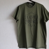 ENGINEERED GARMENTS Printed Cross Crew Neck T Shirt-Love&Music-Olive 