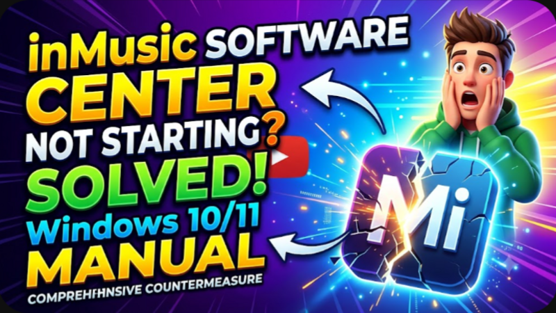 inMusicSoftwareCenterが起動しない問題を完全解決！Windows10と11で確実に動かすための徹底対策マニュアル