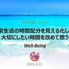 日常生活の時間配分を見える化して、大切にしたい時間を改めて想う