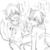 イラスト作業進捗【ダンキラ-ソラ＆まひるを描いてみた】【お絵描き】