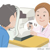 眼科健診日: 緑内障や白内障の進行なし