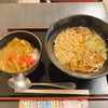 平河町のゆで太郎で、朝定食のカレーをかけ蕎麦セットで食べました
