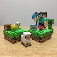 パーラービーズでマインクラフト図案 チェスト 手製のなにがし