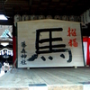 藤森神社の来年の大きな馬の絵馬　より。