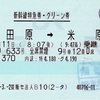 本日の使用切符：JR東日本 首都圏提携販売センター法人発行 小田原➡︎米原 新幹線特急券・グリーン券