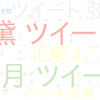 　Twitterキーワード[弦月くんのツイート]　04/22_18:02から60分のつぶやき雲