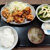 西川口の「あおき食堂」でからあげ定食を食べました🐤