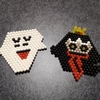 子どもがアクアビーズで、テレサとキングテレサを作った👻