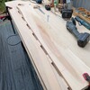 【DIY踏板加工】⑮補修した板を仕上げて半分にカットする