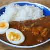 今日の食べ物　朝食にカレー