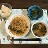 ミートソースに中華スープ