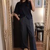 コーデ。ネイビーの色味はやはりGAPがいい。GAPのネイビーTシャツ【2025/5/04 24°/14° 晴れ】