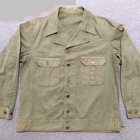 60s USA 米軍 ミリタリー B.V.D. ポプリン ユーティリティ シャツ 60s USA 米軍 ミリタリー B.V.D. ポプリン ユーティリティ シャツ