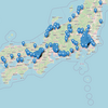 一部上場企業の住所を元にMap上にプロットしてみた