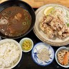 節制中飲食物摂取記録.鶏の唐揚げ定食（5個）