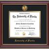 University of Florida 5 x 7 Photo Frame - Cherry Lacquer - w/Official Embossing of UF Seal & Name - Single Black mat