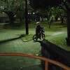 夜の自転車練習