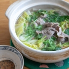 白菜×ラム切り落としで「羊肉湯」風の超簡単1人鍋。クミン塩をつけて食べるとクセになる