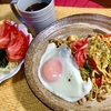 昼ご飯「低糖質麺の焼きそば」