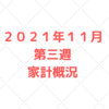【実績公開】２０２１年１１月第三週　５人家族の家計管理