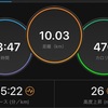 10kmペース走／晩ご飯