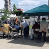 長嶺団地でコロナ救援 食料配布・相談会