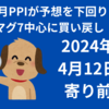 【24/4/12】PPIが予想を下回りハイテク中心に買い戻し　ECBは政策金利を維持