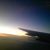 飛行機から眺める景色