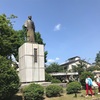 橋本左内公園と足羽山の紫陽花