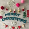 リフ編みアルファベットとXmasブーツ☆