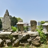 須賀神社にまつられる三基の庚申塔群　福岡県北九州市小倉北区須賀町