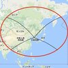 北朝鮮ミサイル四千キロとメルカトル図法