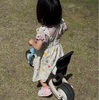 三輪車を変形してキックバイクを楽しむ？娘氏