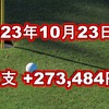 2023年10月23日週の収支は +273,484円