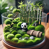 苔テラリウムとパンダの魅力を融合！