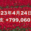 2023年4月24日週の収支は +799,060円