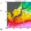 日本近海の海水温