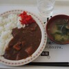 札幌市役所地下食堂のお味噌汁付きカレーライス＠大通り