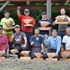 龍神チェンソーカービング倶楽部　6月の講習会　走るイノシシ