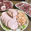 サイボクのお肉とハムで焼肉