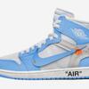 6月23日　OFF-WHITE × NIKE AIR JORDAN 1 RETRO HIGH OG WHITE/CONE/DARK POWDER BLUE