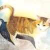誕プレの猫の水彩画